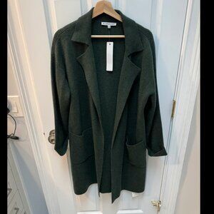 The Cashmere Project Double Knit Overcoat Heather Forest Size M